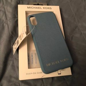 Michael Kors iPhone X Case Blue